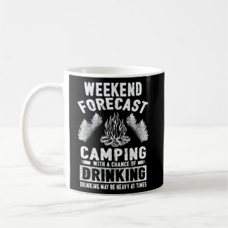 Camper Fun Weekend Forecast Camping With Chance Of Coffee Mug
