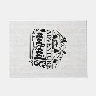 Camper Gift Adventure Awaits Doormat