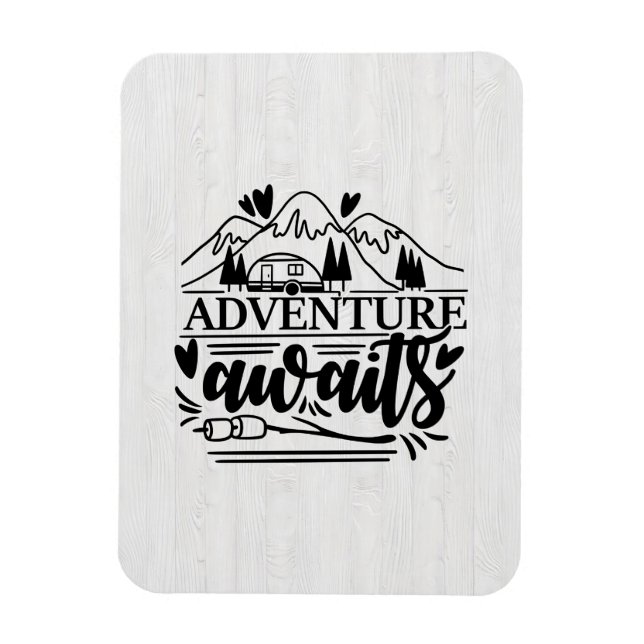 Camper Gift Adventure Awaits Magnet (Vertical)