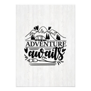 Camper Gift Adventure Awaits Photo Print