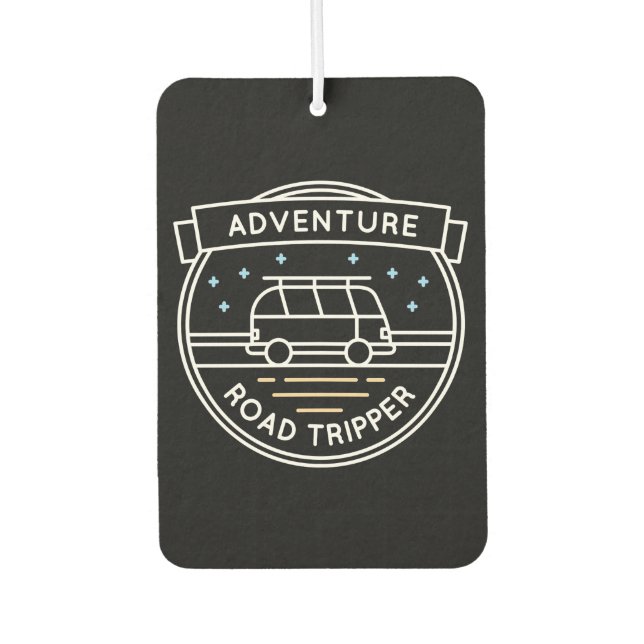 Camper Gift Adventure Road Tripper Car Air Freshener (Front)
