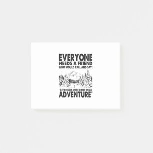 Camper Gift Everyone Needs A Friend Birthday Post-it Notes