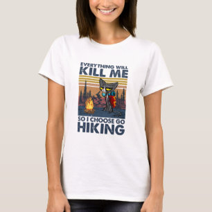 Camper Gift Go Hiking With Cat Birthday T-Shirt