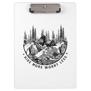 Camper Gift Hike More Worry Less Birthday Clipboard