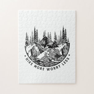 Camper Gift Hike More Worry Less Birthday Jigsaw Puzzle