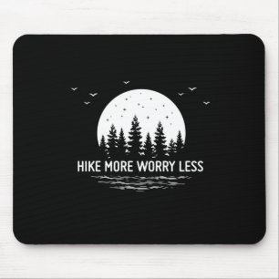 Camper Gift   Hike More Worry Less Birthday Mouse Mat