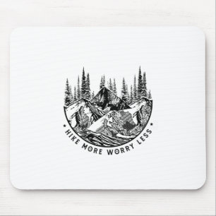 Camper Gift   Hike More Worry Less Birthday Mouse Mat