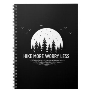 Camper Gift Hike More Worry Less Birthday Notebook