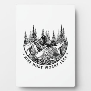 Camper Gift   Hike More Worry Less Birthday Plaque