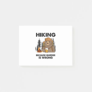 Camper Gift Hiking Bear Birthday Post-it Notes