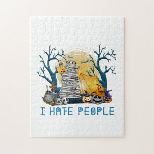 Camper Gift Hiking In Halloween Birthday Jigsaw Puzzle