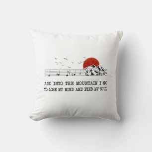Camper Gift   I Go To Find My Soul Birthday Cushion