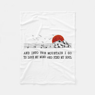 Camper Gift   I Go To Find My Soul Birthday Fleece Blanket