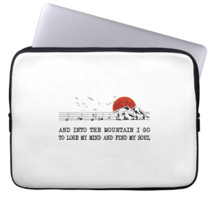 Camper Gift I Go To Find My Soul Birthday Laptop Sleeve