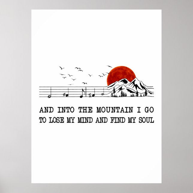 Camper Gift | I Go To Find My Soul Birthday Poster (Front)