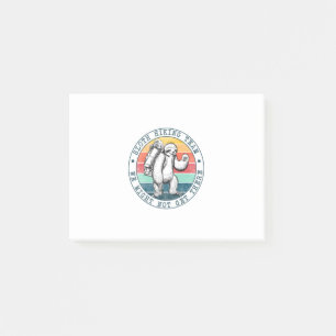 Camper Gift Sloth Hiking Team Birthday Post-it Notes