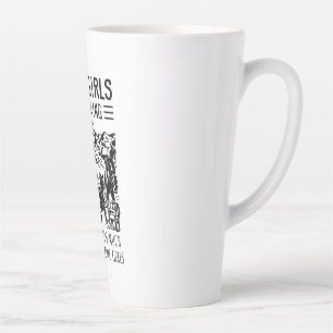 Camper Gift Some Girls Go Hiking Birthday Latte Mug