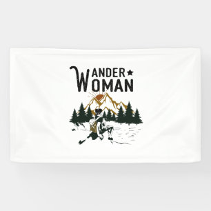 Camper Gift Wander Woman Birthday Banner