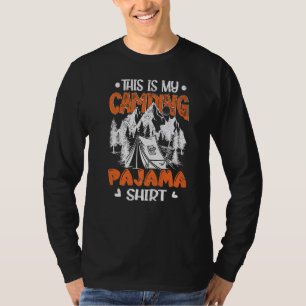 Camper Hiking Outdoor Retro This Is My Camping Paj T-Shirt