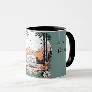 Camper In the Mountains Add Name & Text Gift  Mug