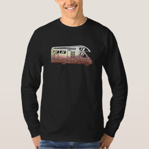 Camper Motorhome Camping Van Mobile Home Romantic T-Shirt