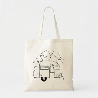 Camper Mountains Journey Explore Tote Bag
