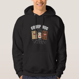 Camper Outdoor Tent Group Hug Marshmallows Smores Hoodie