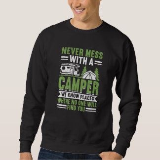 Camper Outfit For Men Camping Apparel Travel Outdo Sweatshirt