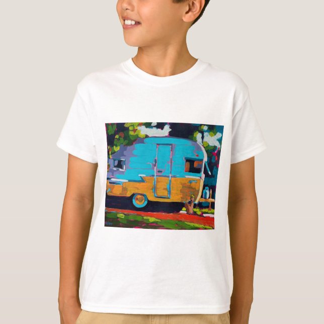 Camper Painting - Gift for Camping Lovers T-Shirt (Front)