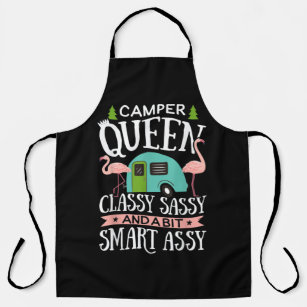 Camper Queen Classy Sassy Smart Assy Camping Apron