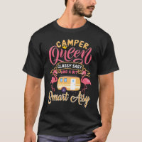 Camper Queen Classy Sassy Smart Assy Funny Camping