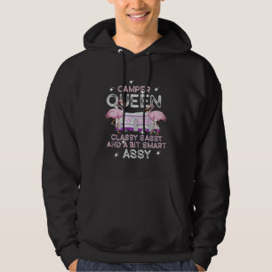 Camper Queen Classy Sassy Smart Assy Funny Flaming Hoodie