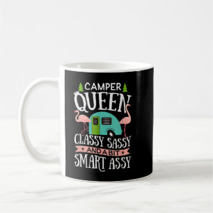 Camper Queen Classy Sassy Smart Funny Women Girls  Coffee Mug