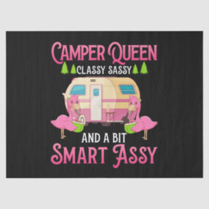 Camper Queen Classy Sassy Smart Funny Women Girls Tissue Paper