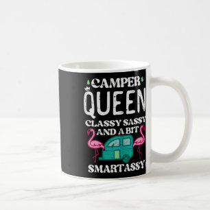 Camper Queen Cly Sy Smart Camping Rv Women Girls T Coffee Mug