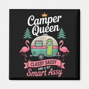 Camper Queen Cly Sy Smart Funny Women Girls Camng Magnet