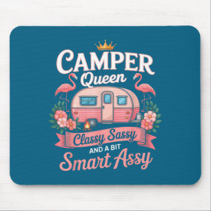 Camper Queen Cly Sy Smart Y Camng Rv Women Mouse Mat