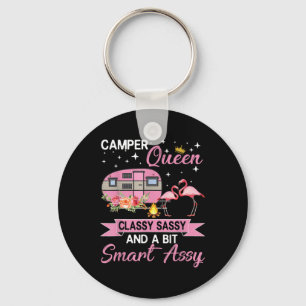 Camper Queen Cly Sy Smart Y Camping Rv Gifts Women Key Ring