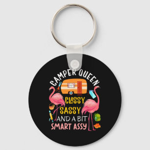 Camper Queen Cly Sy Smart Y Cool Camping Gift Rv Key Ring