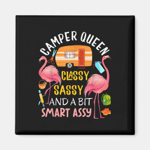 Camper Queen Cly Sy Smart Y Cool Camping Gift Rv  Magnet