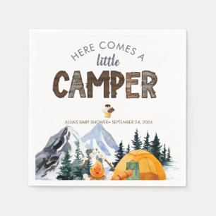  Camper   Rustic Baby Shower Napkin