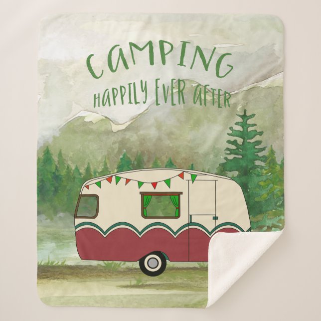 Camper Sherpa Blanket (Front)