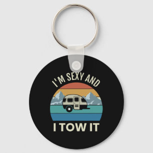 Camper Trailer Camping Vintage Y And I Tow It Tear Key Ring