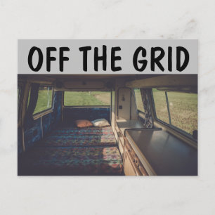 CAMPER TRAILER OFF THE GRID POSTCARDS