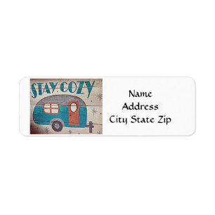 "CAMPER, TRAILER OR R.V." RETURN ADDRESS LABEL