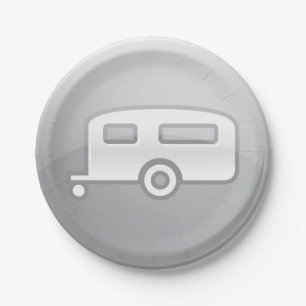 Camper Trailer Paper Plate
