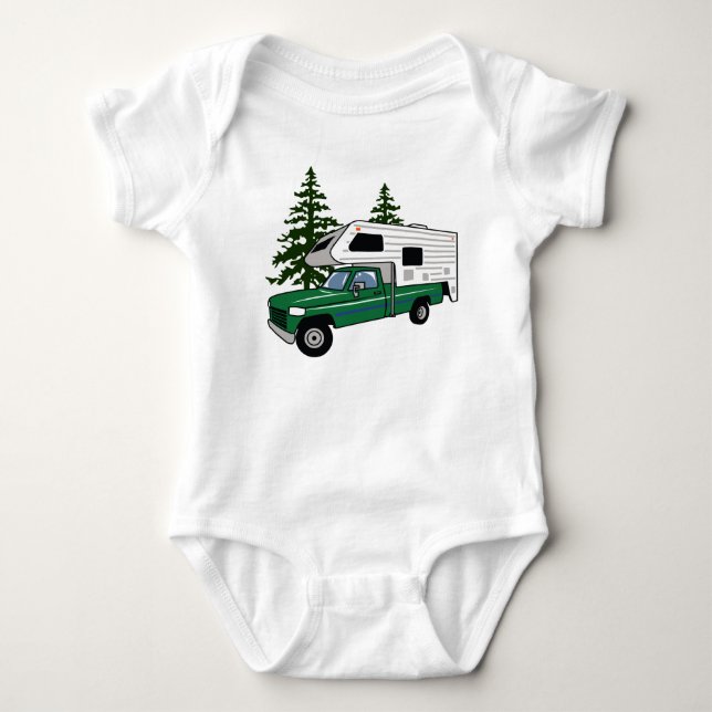 Camper Truck Baby Bodysuit (Front)