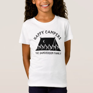 Camper Vacation Name Tent Family Camping Trip T-Shirt
