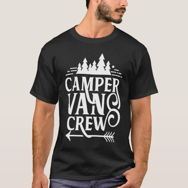Camper Van Crew Motorhome Caravan RV T-Shirt (Front)
