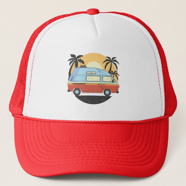 Camper Van Trucker Hat (Front)
